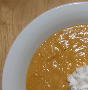 pumpkin sweet chestnut soup